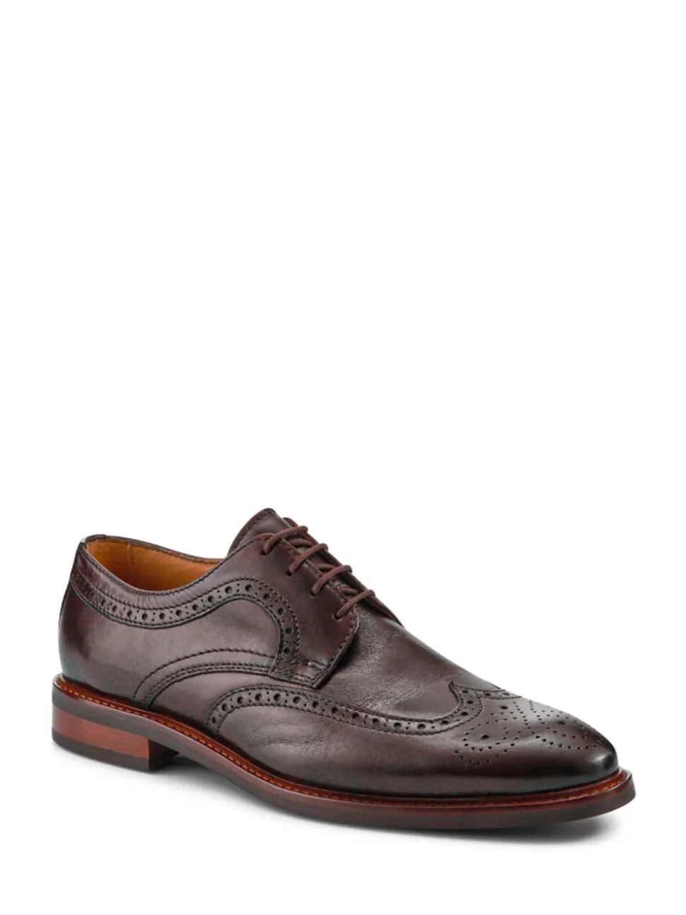 Bruin - Jones Bootmaker Longwood suède derby-brogueschoenen