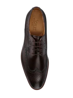 Bruin - Jones Bootmaker Longwood suède derby-brogueschoenen
