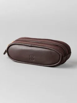 Bruin - Lakeland Leather dubbele brillenkoker
