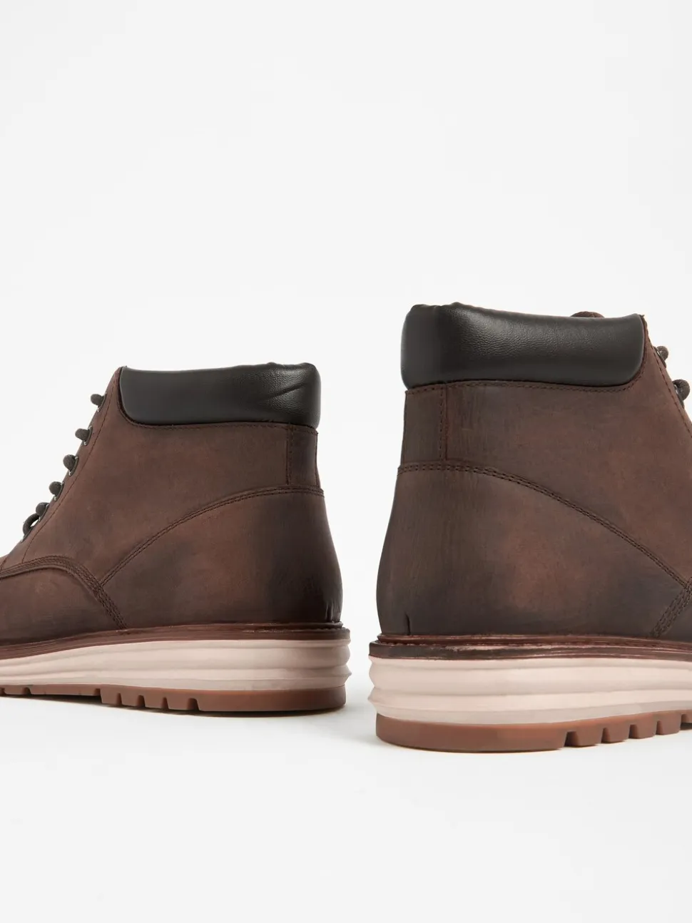 Bruin - Leren hoge schoenen