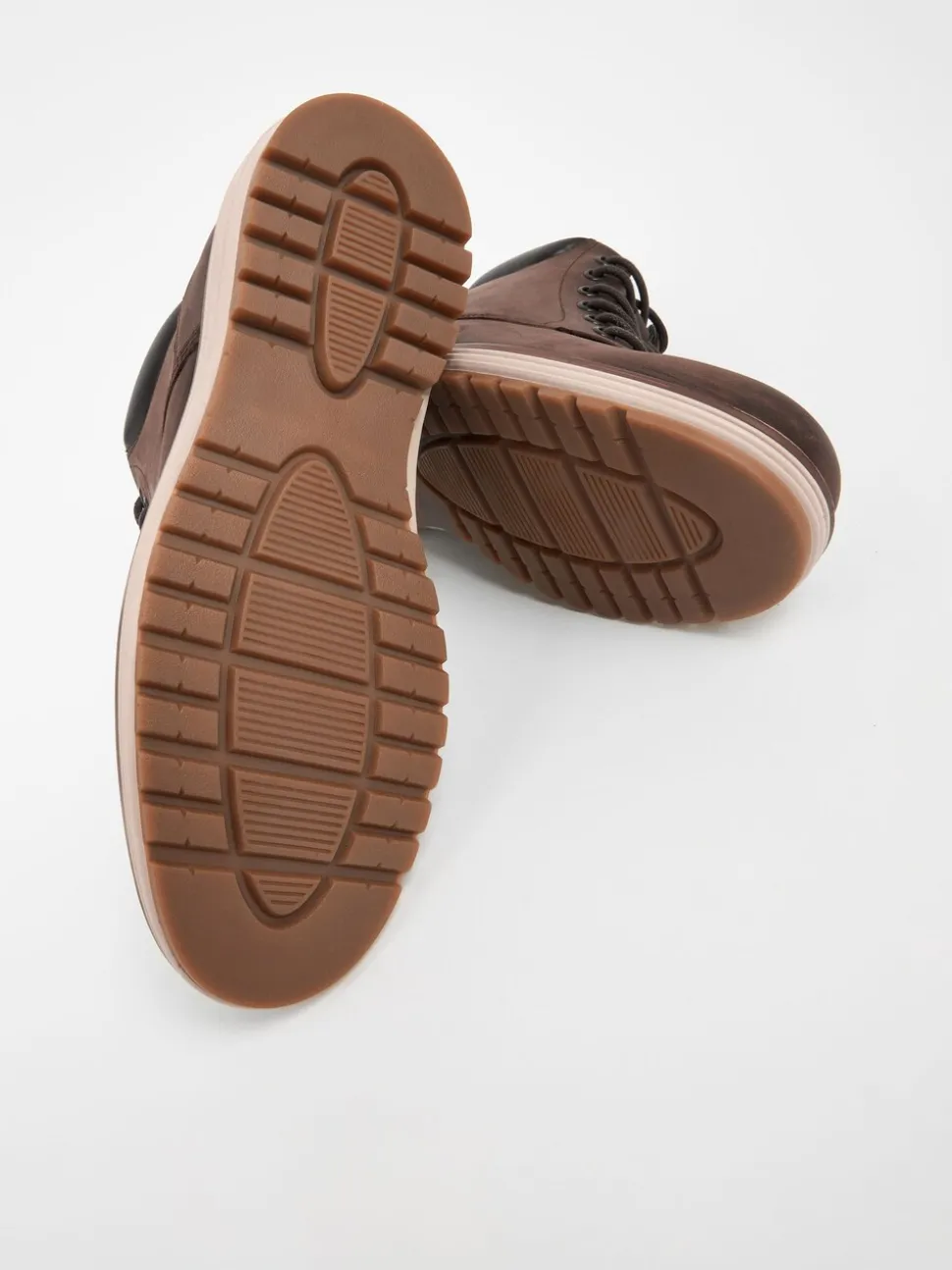 Bruin - Leren hoge schoenen