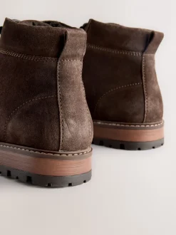Bruin - Leren hoge schoenen