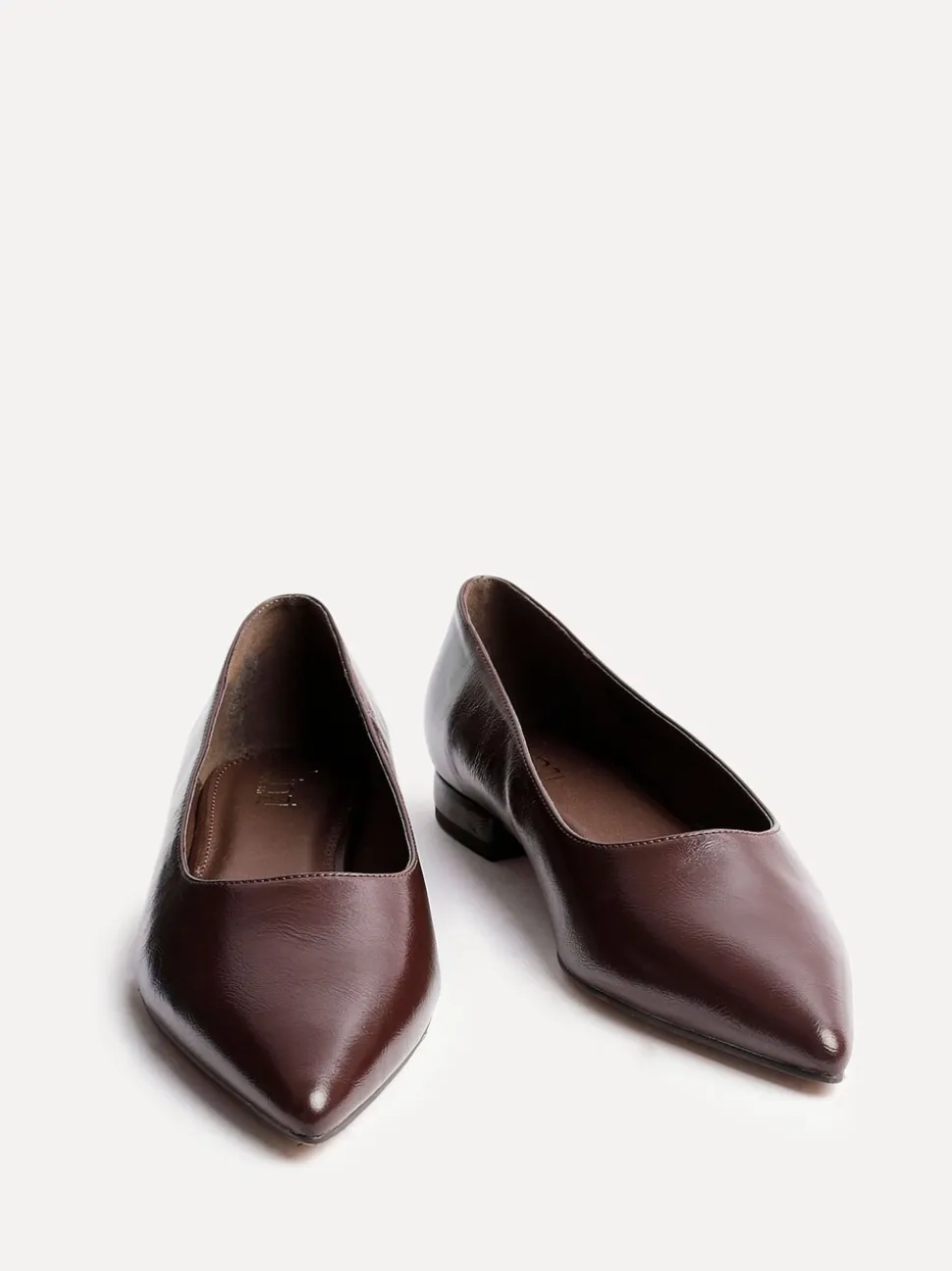 Bruin - Linzi Wide Fit Compete Pointed Toe Ballet Flat Shoes