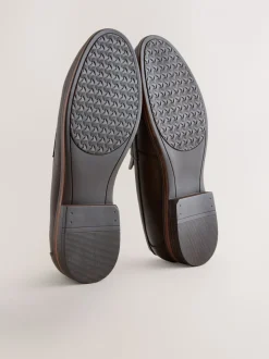 Bruin - Loafers van lusjesstof