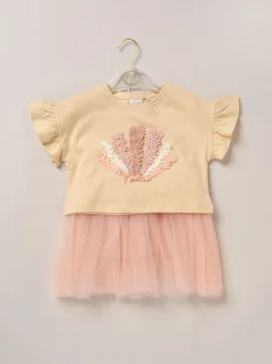 Bruin - Miss Cropped Printed T-Shirt and Skirt Outfit Set