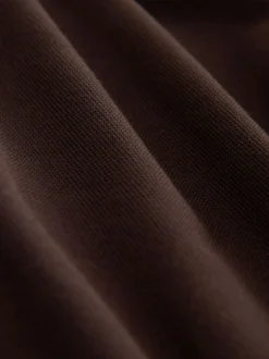 Bruin - Normale Pasvorm - Piqué poloshirt met korte mouwen