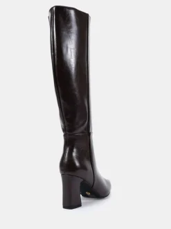 Bruin - Novo Wide Fit Gala Point Toe Block Heel Knee Boots