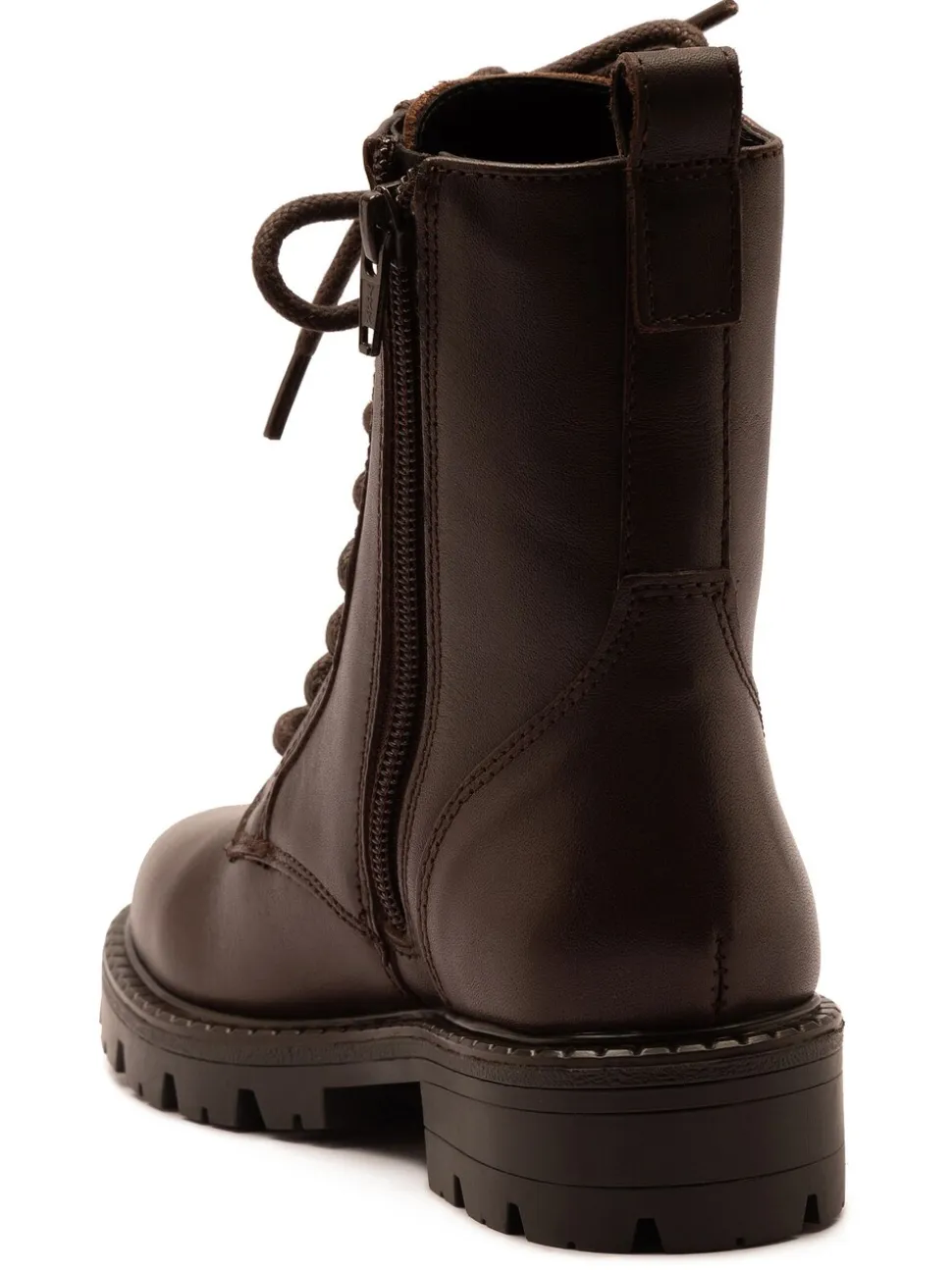 Bruin - Off The Hook Nala Chunky Leather Lace-Up Combat Ankle Boots