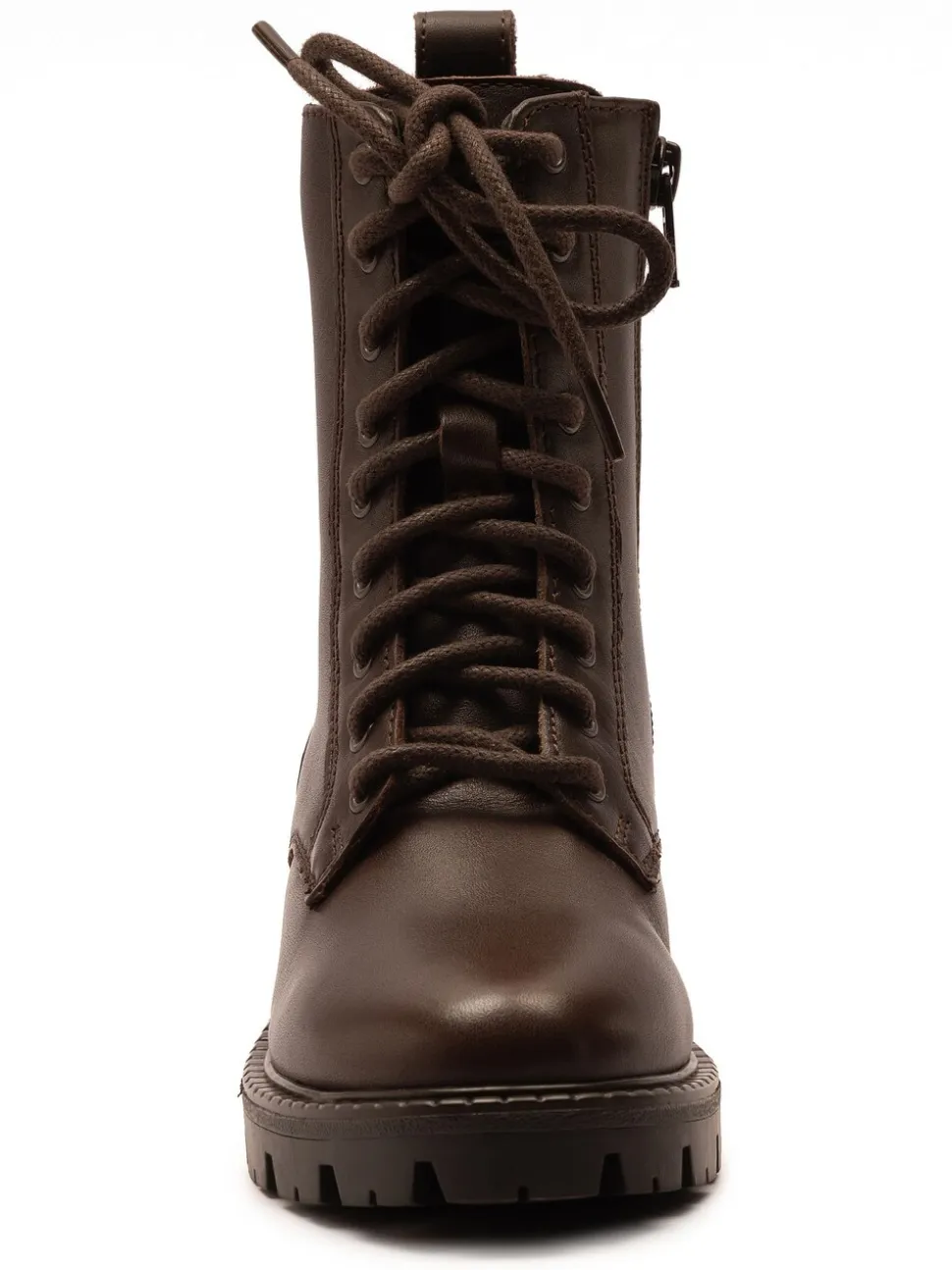 Bruin - Off The Hook Nala Chunky Leather Lace-Up Combat Ankle Boots