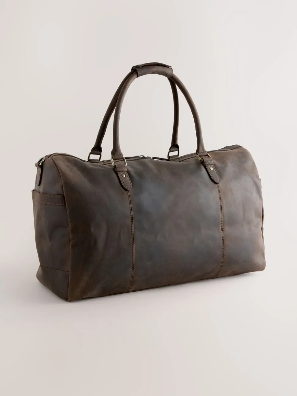 Bruin - Oily Leather Weekend Holdall Bag
