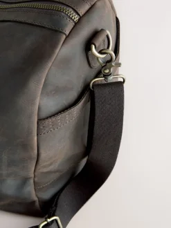 Bruin - Oily Leather Weekend Holdall Bag