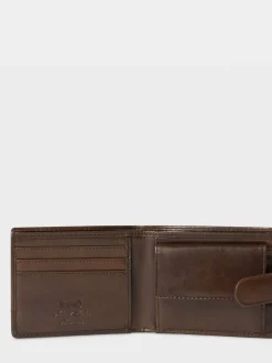 Bruin - Osprey London - The London bruine leren portemonnee
