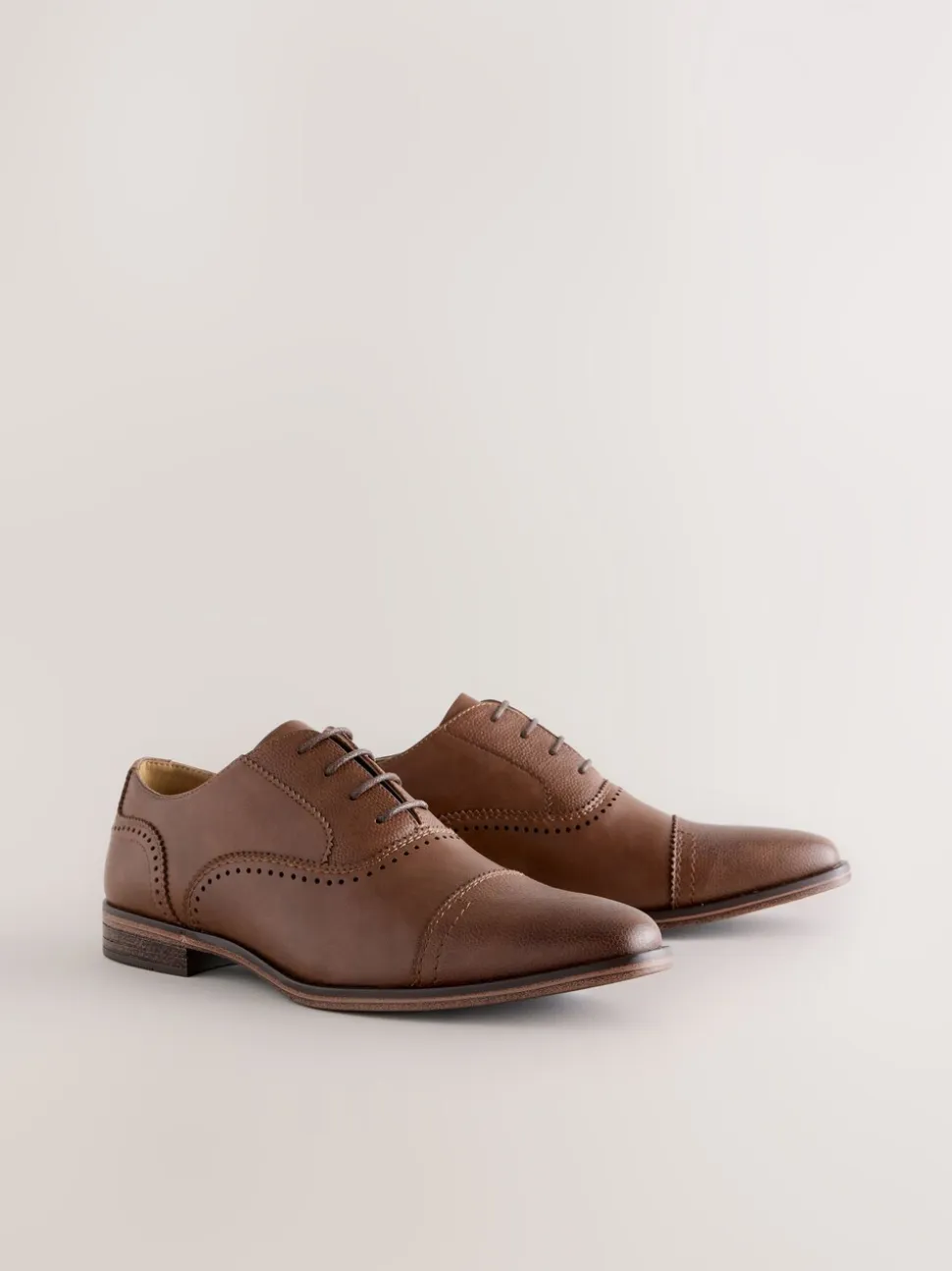 Bruin - Oxford-schoenen met neusstuk