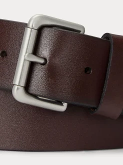 Bruin - Polo Ralph Lauren leren jeansriem