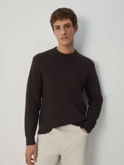 Bruin - Regular Fit Textured Crew Jumper