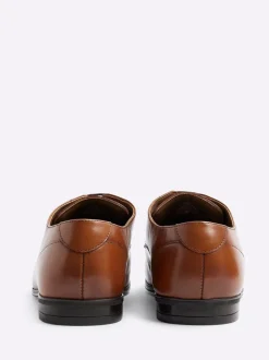 Bruin - River Island Wide Fit Leather Formal Derby Shoes