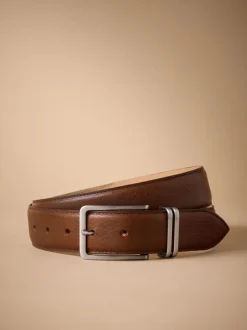 Bruin - Signature Leather Belt With Metal Keeperloop