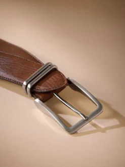 Bruin - Signature Leather Belt With Metal Keeperloop