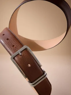 Bruin - Signature Leather Belt With Metal Keeperloop