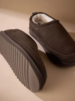 Bruin - Signature Suede Faux Fur Lined Slippers