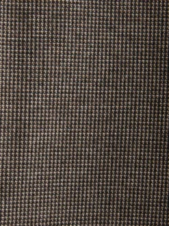 Bruin - Slim fit getextureerde broek met elastische achterkant en stretchy