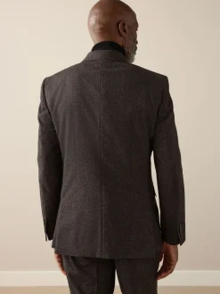 Bruin - Slim Fit Signature Cerruti Italian Wool Puppytooth Suit Jacket
