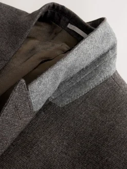 Bruin - Slim Fit Signature Cerruti Italian Wool Puppytooth Suit Jacket