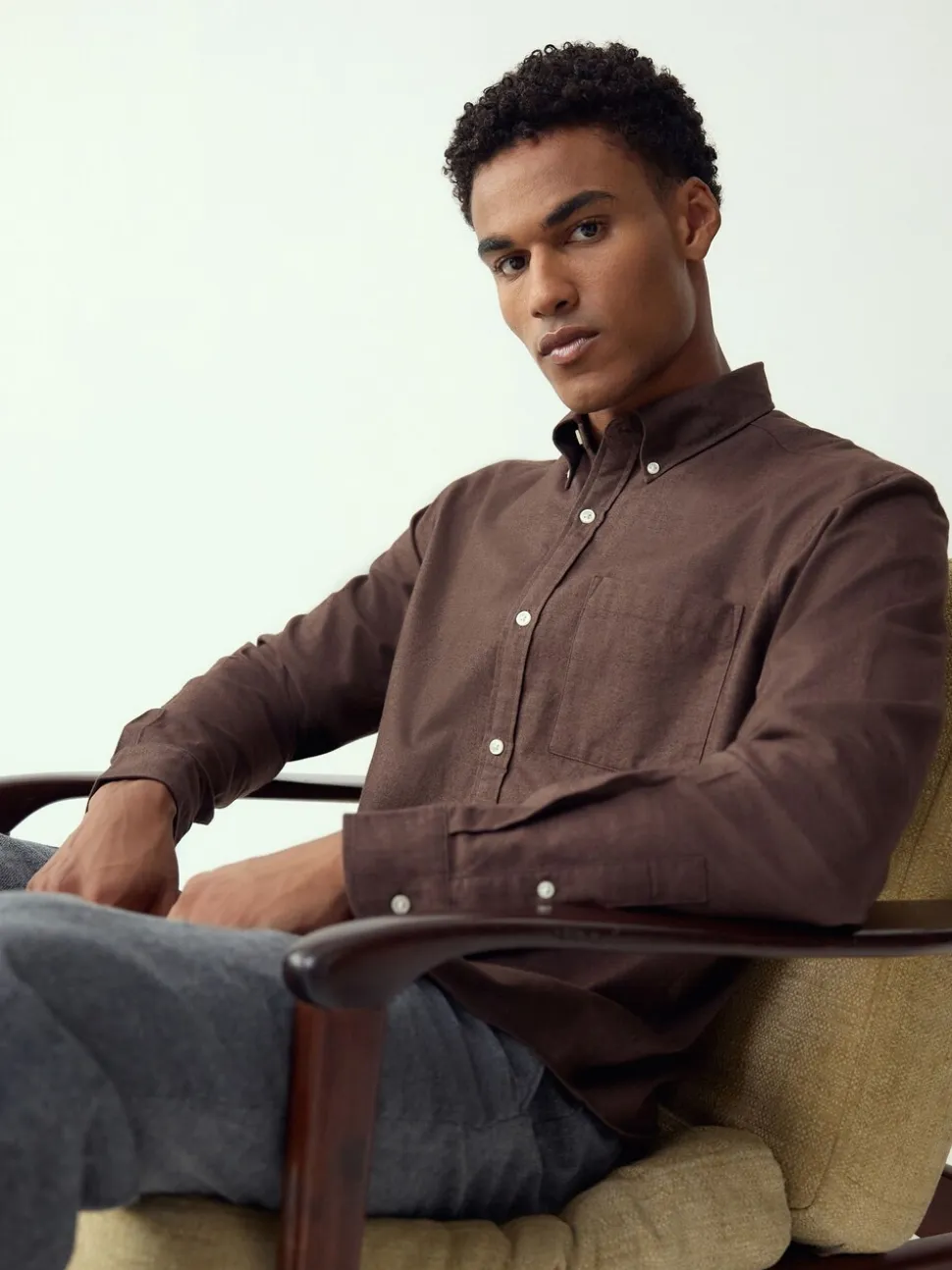 Bruin - Soft Touch Oxford Long Sleeve Shirt
