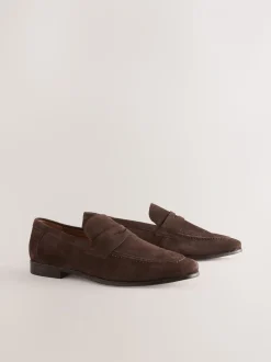Bruin - Suède instapschoenen