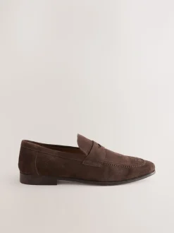 Bruin - Suède instapschoenen