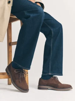 Bruin - Suedette Derby schoenen