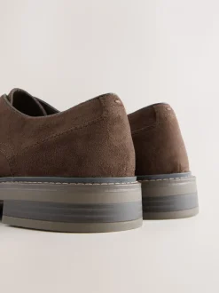 Bruin - Suedette Derby schoenen