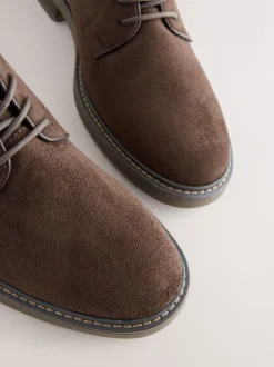 Bruin - Suedette Derby schoenen