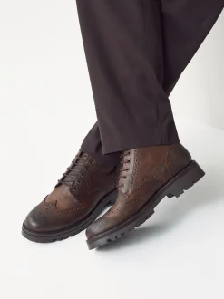 Bruin - Tall Chunky Lace-Up Brogue Boots