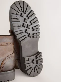Bruin - Tall Chunky Lace-Up Brogue Boots