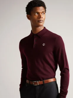 Bruin - Ted Baker omkeerbare leren Karmer riem