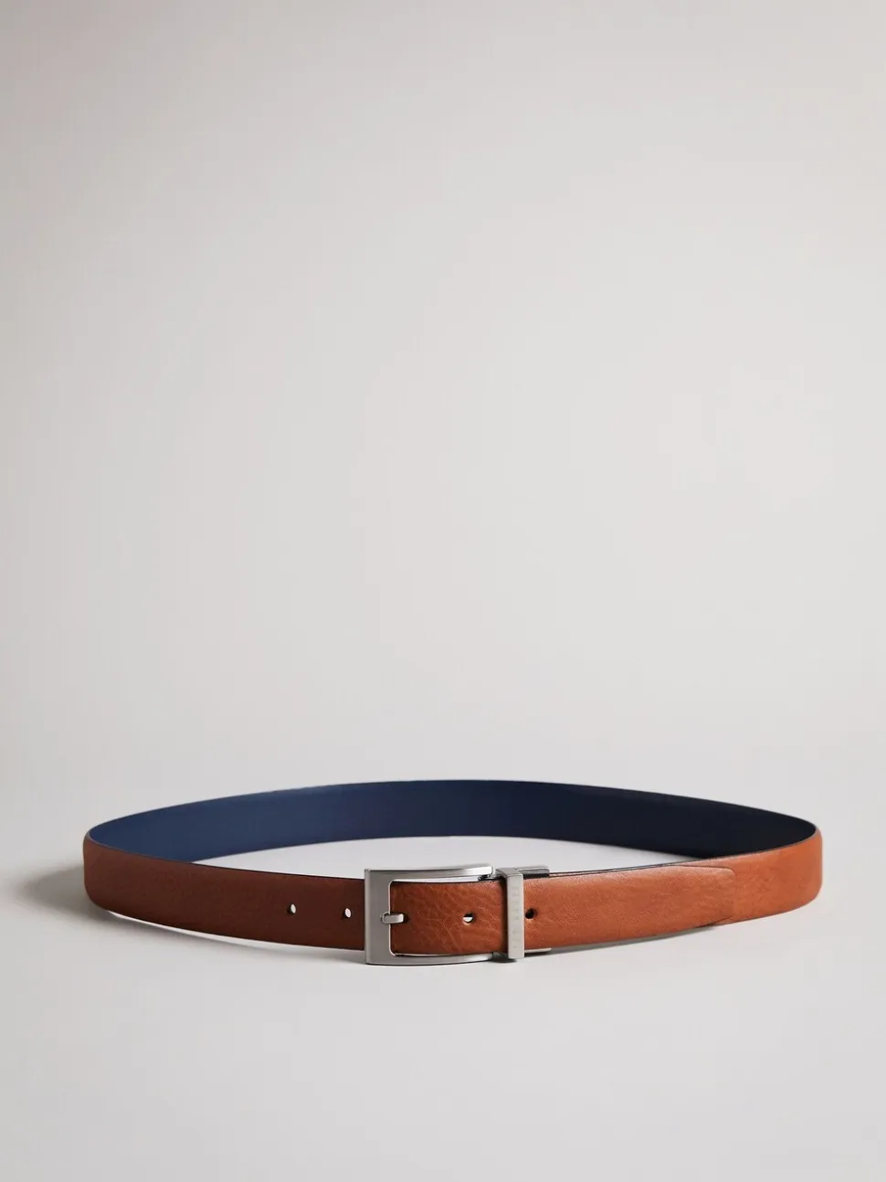 Bruin - Ted Baker omkeerbare leren Karmer riem