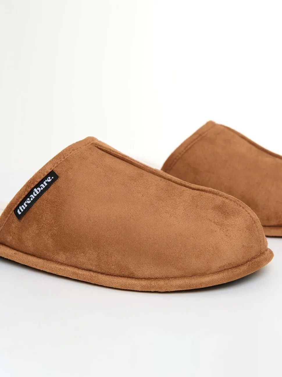 Bruin - Threadbare Faux Fur Lined Slip On Mule Slippers