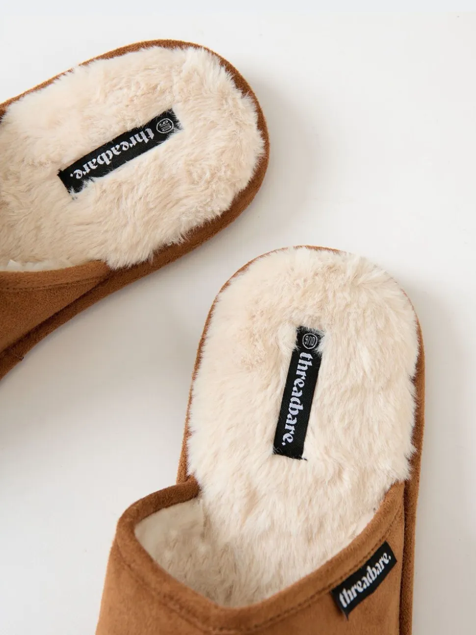 Bruin - Threadbare Faux Fur Lined Slip On Mule Slippers