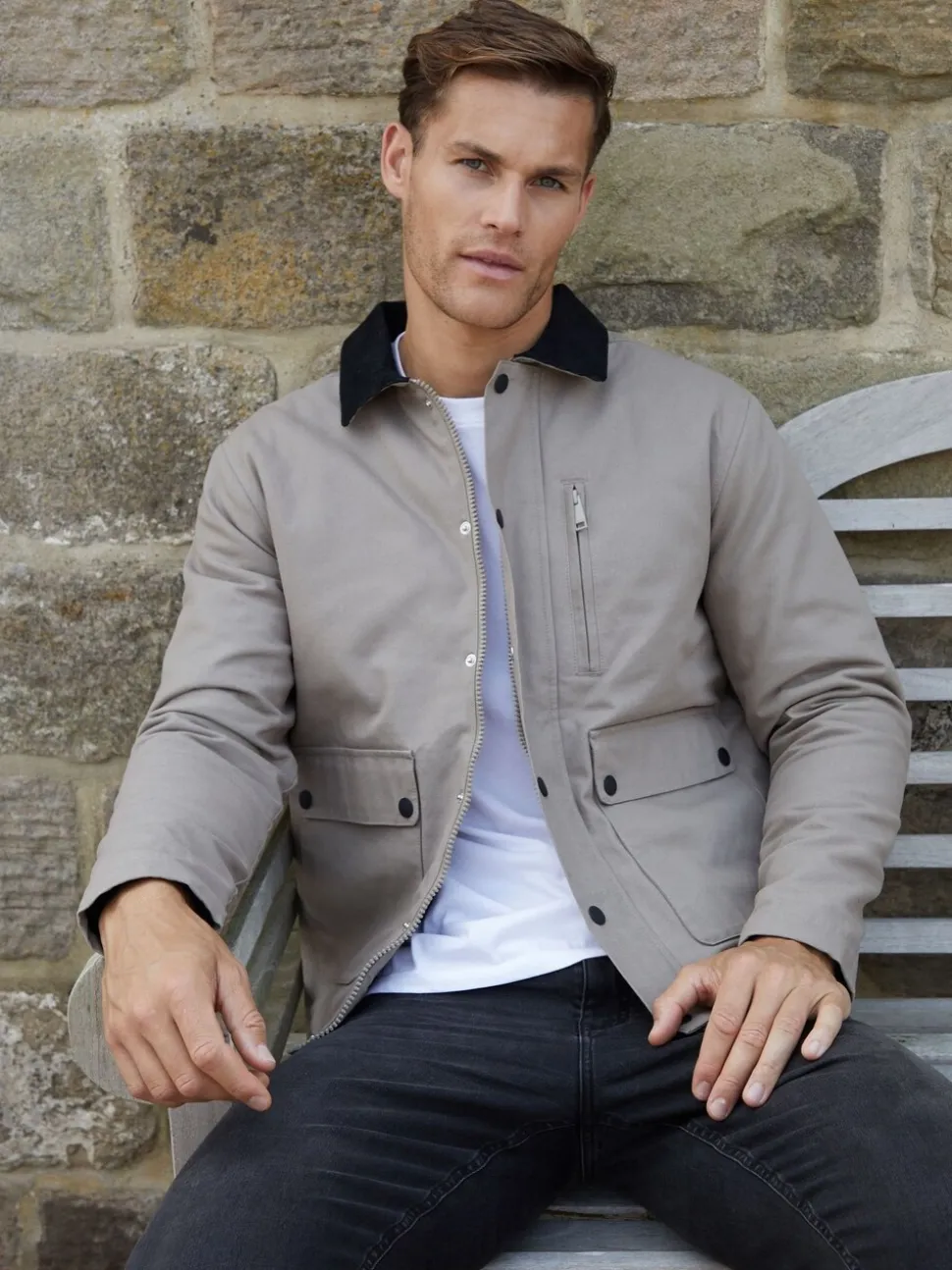 Bruin - Threadbare Twill Lichtgewicht Jack