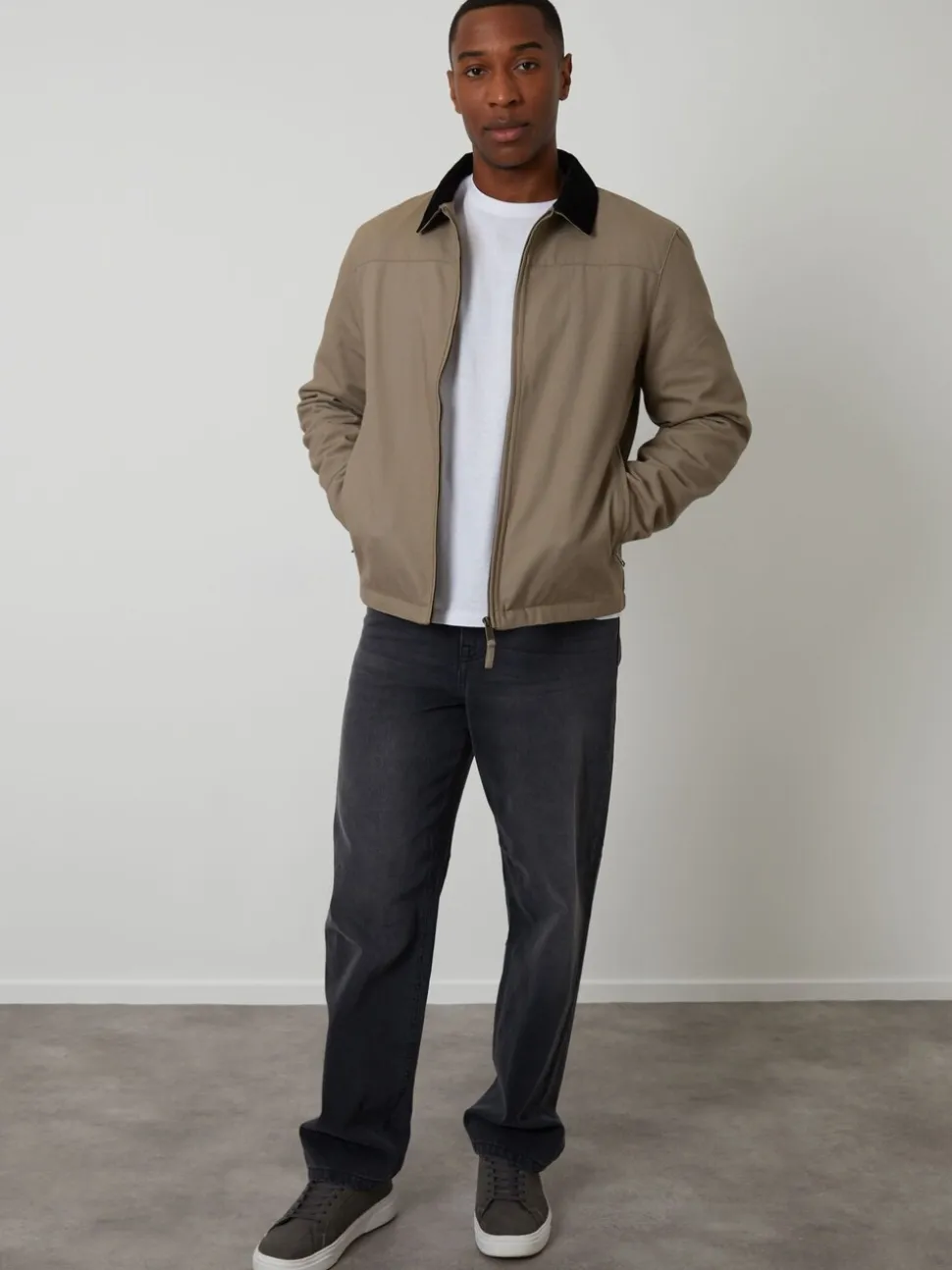 Bruin - Threadbare Zip Through Lightweight Jacket With Quilting