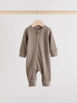 Bruin - Two Way Zip Baby Footless Sleepsuits 3 Pack (0mths-3yrs)