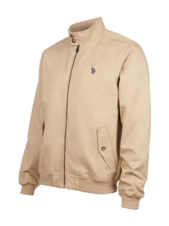 Bruin - U.S. Polo Assn. Mens 100% Cotton Twill Harrington Jacket