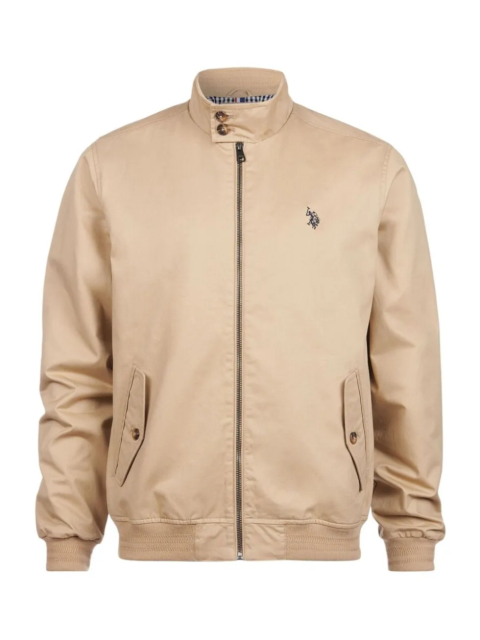 Bruin - U.S. Polo Assn. Mens 100% Cotton Twill Harrington Jacket