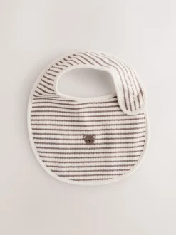 Bruin - Verpakking met 5 babyslabbetjes