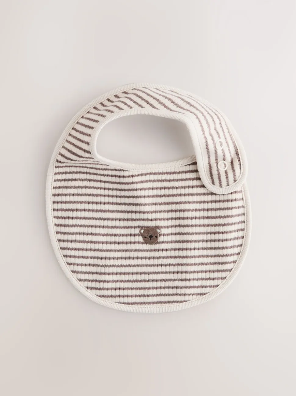 Bruin - Verpakking met 5 babyslabbetjes
