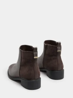 Bruin - Yours Curve Extra-Wide Fit Metal Trim Ankle Boots