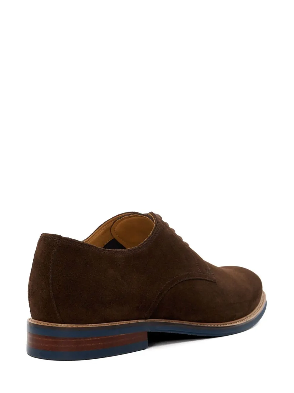 Bruin chroom - Wijde pasvorm - Dune London Stanleyy Gibson schoenen van zacht leer
