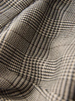 Bruin geruit - Legging van ponte-stof