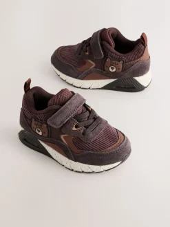 Bruin met beer - Elastische sportschoenen